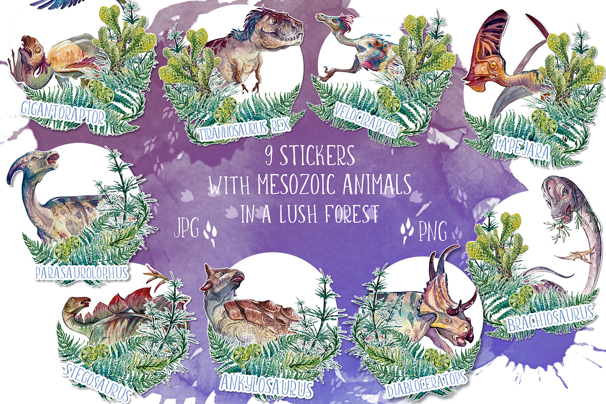 It's Mesozoic, Baby!, an Animal Illustration by AntonPix Studio (Photo 5 of 12)