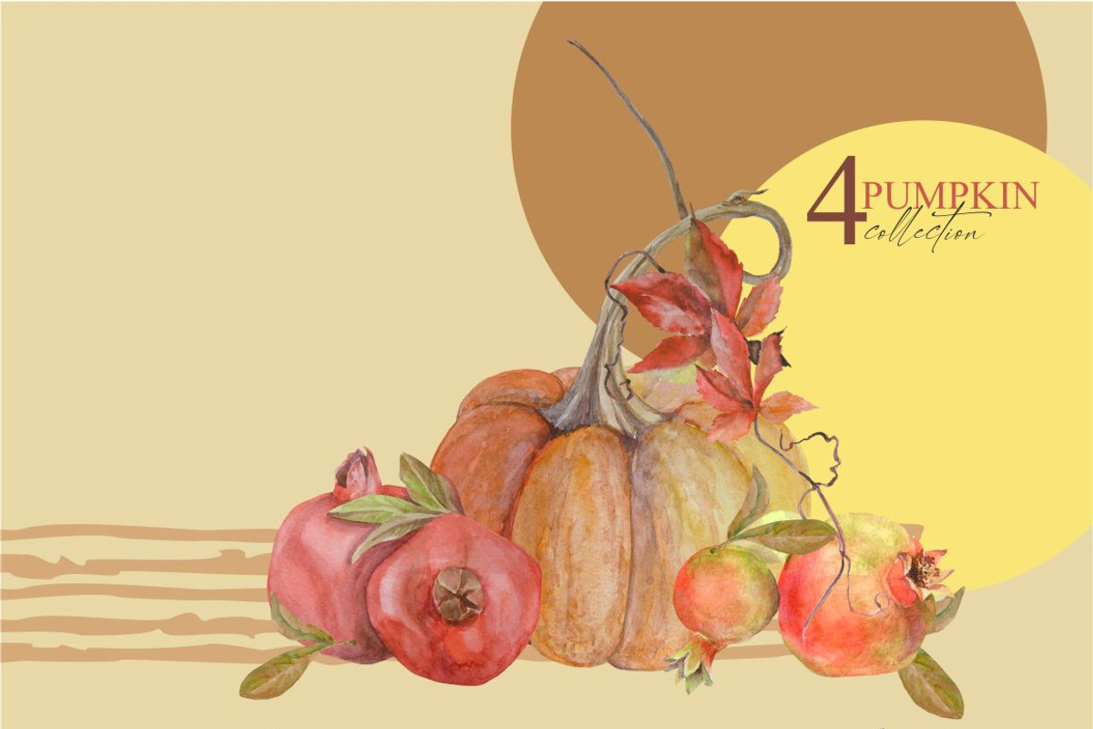 Autumn Season watercolor set, a Seasonal Illustration by Collection by VY (Photo 12 of 13)