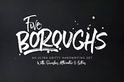 Five Boroughs Font Family, a Handwritten Font by Callie Rian & Co. (Thumbnail 1 of 15)