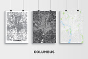 5 maps of USA cities set 4, an Illustration by MaximGertsen (Thumbnail 2 of 9)