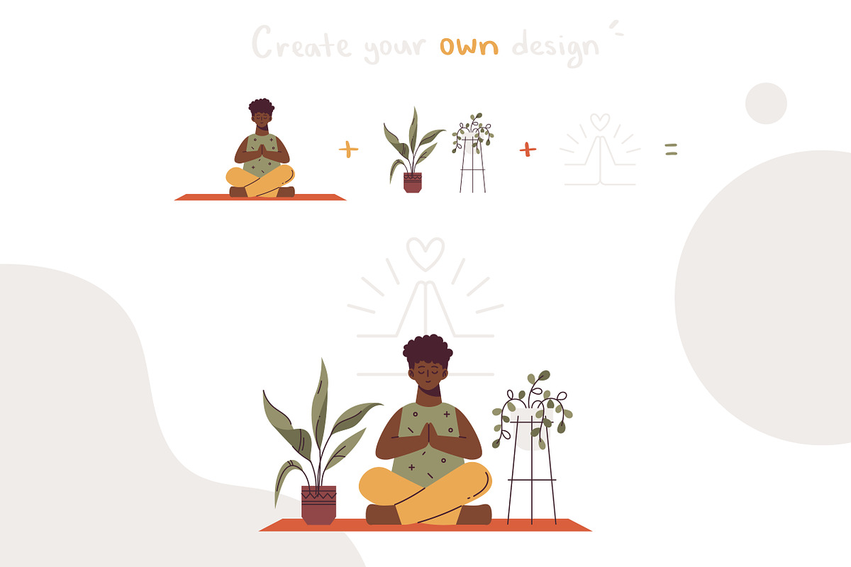 Kids yoga | vector illustration set, a Healthcare Illustration by Frizenasya (Photo 9 of 12)