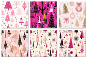 Pink Modern Christmas Digital Paper, a Texture Graphic by Dream Creation (Thumbnail 5 of 7)