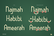 Nouriyah | Arabic Typeface, a Handwritten Font by Denustudios (Thumbnail 3 of 12)