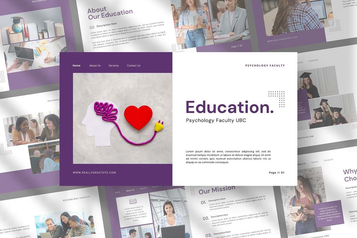 Psychology Education, a Presentation Template by FIBRINOSÄ (Photo 1 of 2)