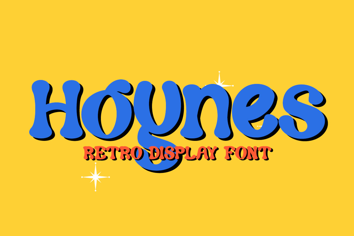 Hoynes - Retro Font, a Handwritten Font by Dhabee (Photo 5 of 13)