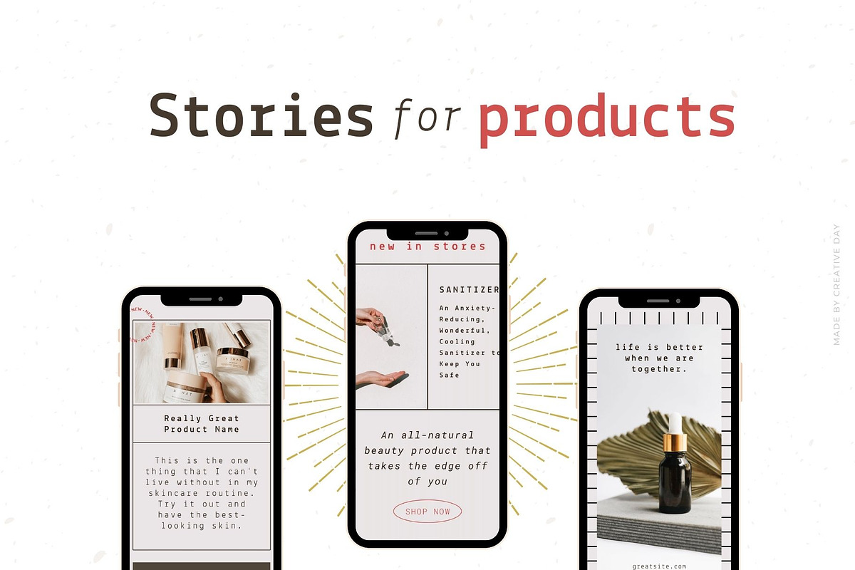 Cadre Minimal Chic Instagram Stories, a Social Media Template by Creative Day (Photo 3 of 7)