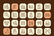 Warehouse Icon Art Set, an Outline Icon by Prosymbols (Thumbnail 7 of 7)