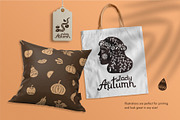 Lady Autumn. Vector feminine mystery, an Object Graphic by anna khramtsova (Thumbnail 11 of 14)