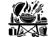 Summer BBQ Grill SVG Set, an Object Graphic by Designer_Momina (Thumbnail 4 of 13)