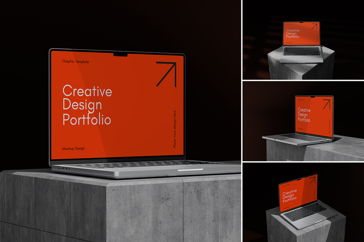 Minimal Laptop Mockup, a Mac Mockup by Graphic Deal (Photo 1 of 5)