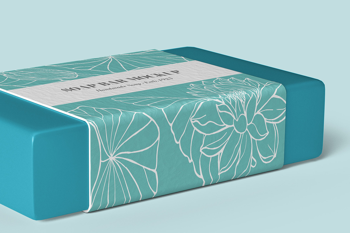 Soap Bar Label Mockup - 6 views, a Packaging Mockup by Illusiongraphic (Photo 13 of 16)