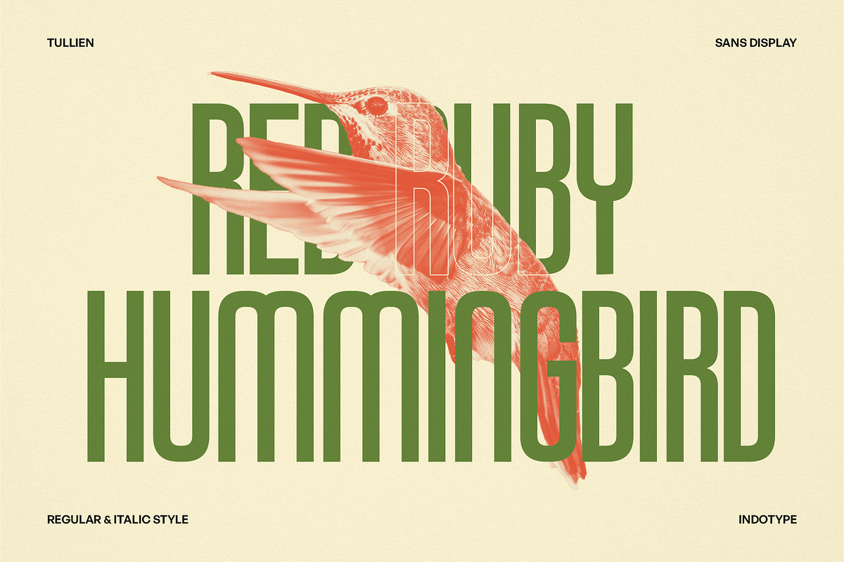 Tullien - Geometric Interlock Sans, a Font by Indotype Foundry (Photo 5 of 10)