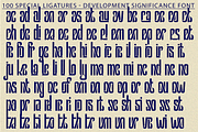 Development Significance - Condensed, a Sans Serif Font by 177Studio (Thumbnail 7 of 8)