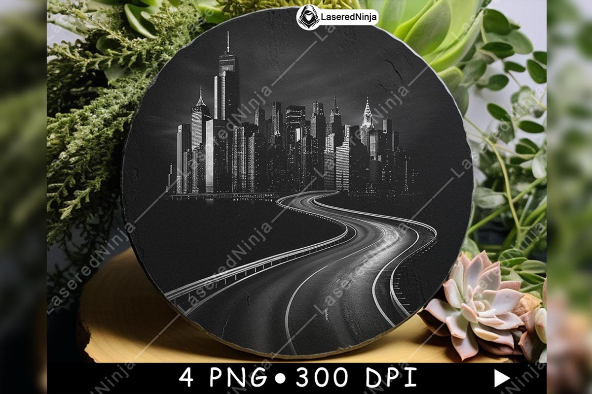 Winding Road to Urban City Travel, a Background Graphic by LaseredNinja (Photo 3 of 7)