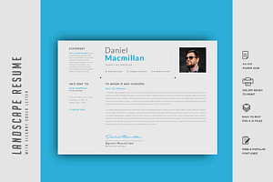 348. Landscape Resume Template