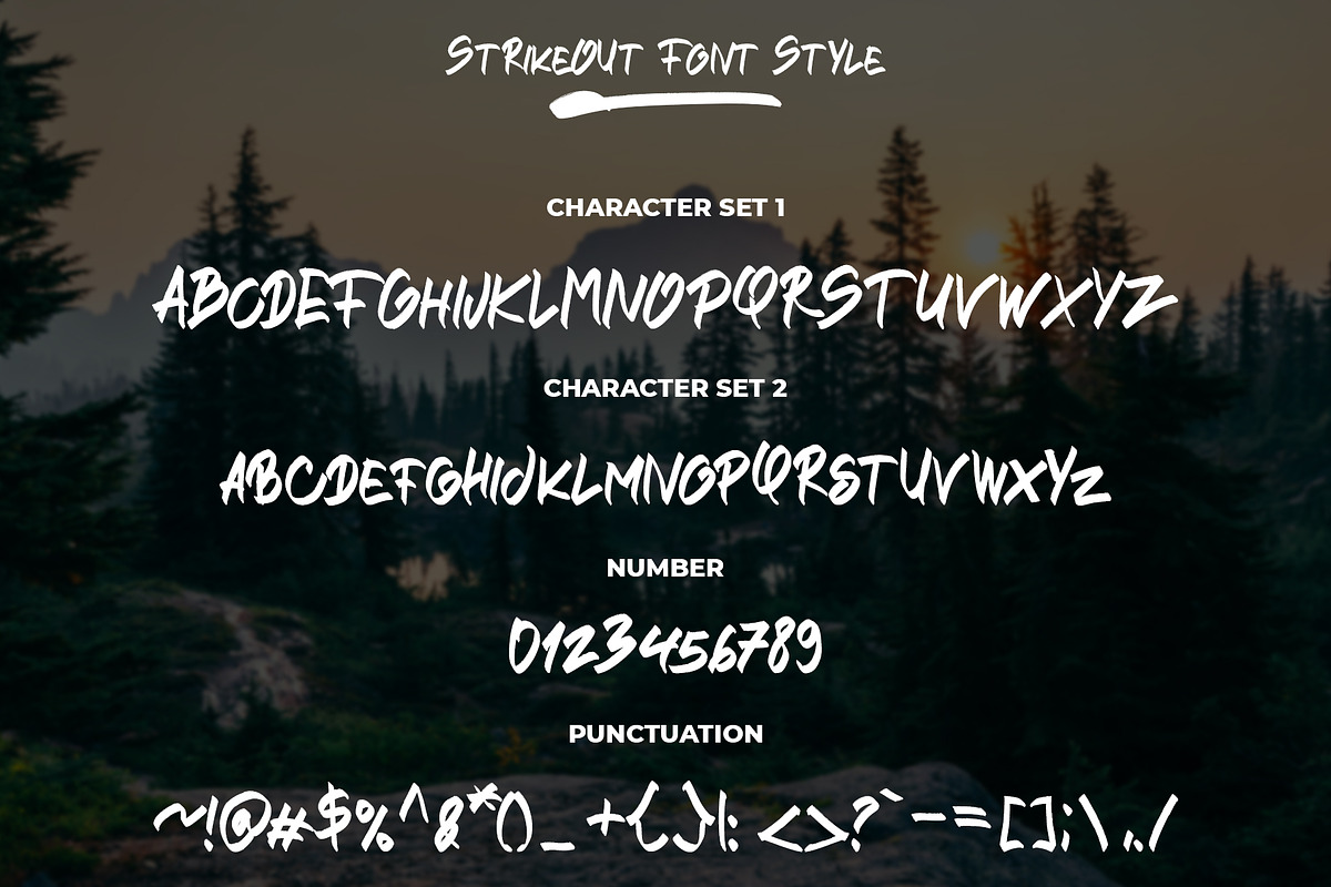 STRIKEOUT || Brush Font, a Script Font by Raseuki (Photo 11 of 13)