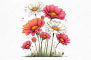 Spring Daisy Flower Clipart Png, an Illustration by Craft Nest (Thumbnail 10 of 11)