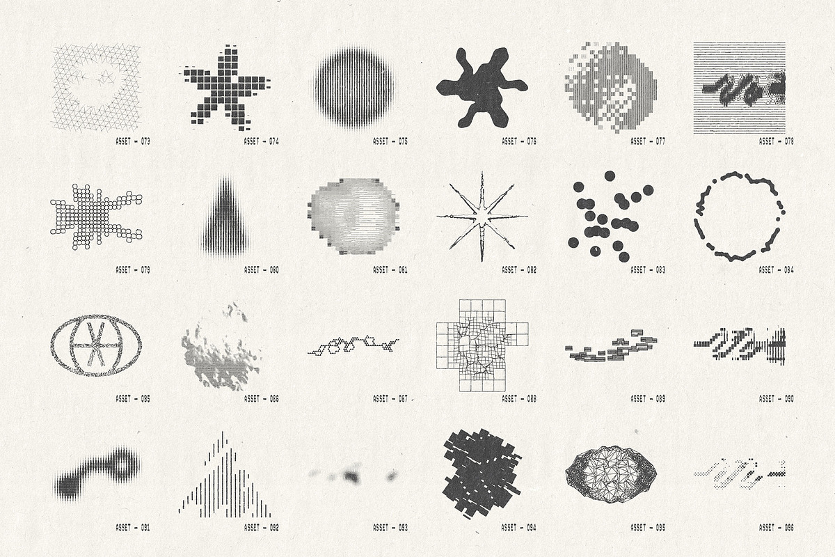Geometric Interference Collection, an Object Graphic by Vanzyst (Photo 9 of 12)
