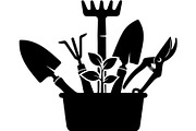 Gardening Equipment Silhouette, an Object Graphic by Creativeshirt (Thumbnail 9 of 20)