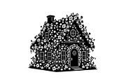 Cute House Silhouette Bundle, an Illustration by Designs_River (Thumbnail 21 of 31)
