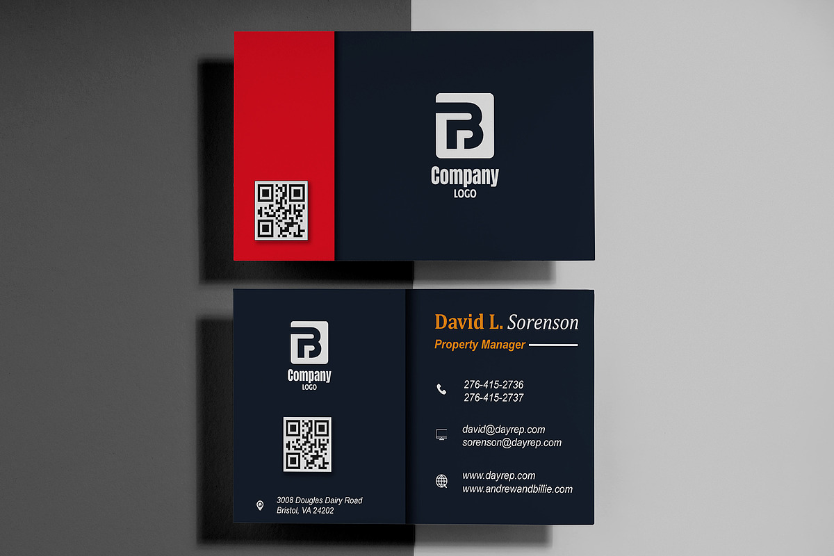 Bold Real Estate Card PSD preview 6