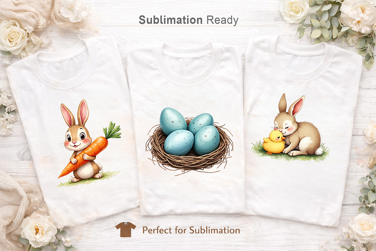 Watercolor Easter Clipart Elements, an Illustration by Artnoy (Photo 6 of 8)