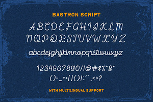 Bastron - Script Monoline