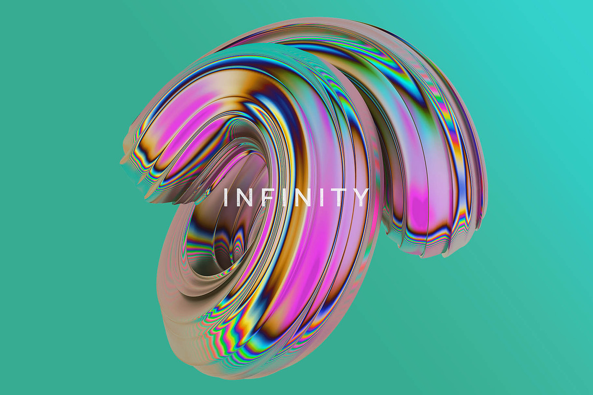 Infinity: 3D Chromatic Shapes, an Object Graphic by RuleByArt (Photo 8 of 24)