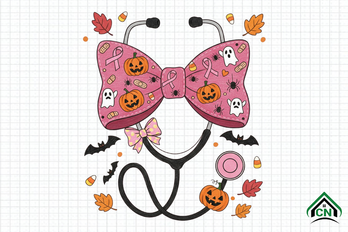 Breast Cancer Nurse Halloween, an Illustration by Craft Nest (Photo 1 of 6)