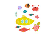 Sea Underwater Life, an Animal Illustration by Barkova Nadya (Thumbnail 2 of 3)