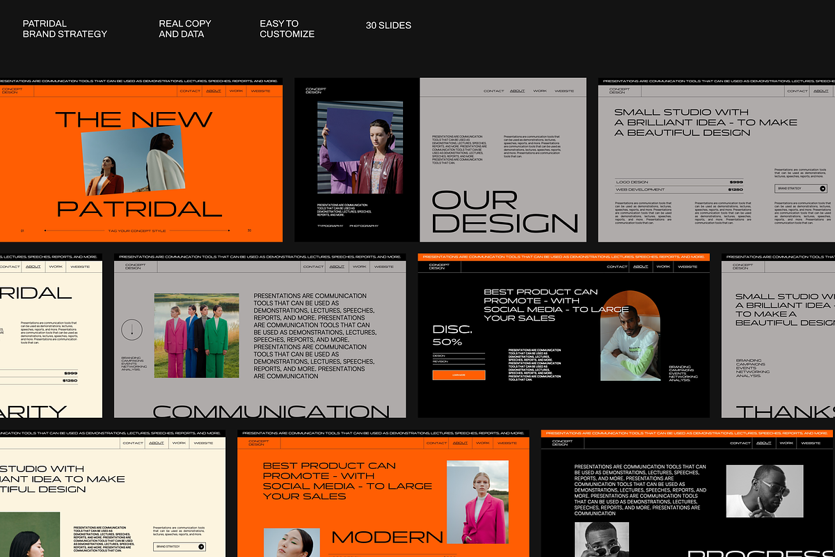 Patridal Brand Strategy Keynote, a Presentation Template by contemplism (Photo 3 of 6)