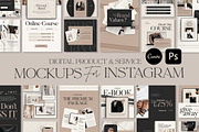 Product Mockup Instagram CANVA PS, a Social Media Template by Eviory (Thumbnail 1 of 12)