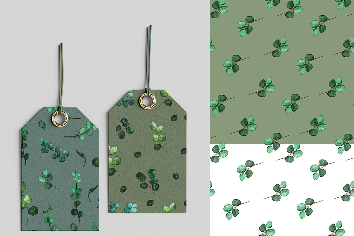 Watercolor Eucalyptus set, an Object Graphic by KlymchukArtworks (Photo 3 of 10)
