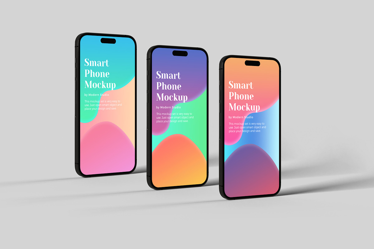 iPhone 14 Pro Mockup Set, an iPhone Mockup by Modern Studio (Photo 10 of 13)