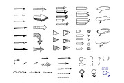 102 Hand drawn arrows., an Object Graphic by Olgaart (Thumbnail 2 of 5)