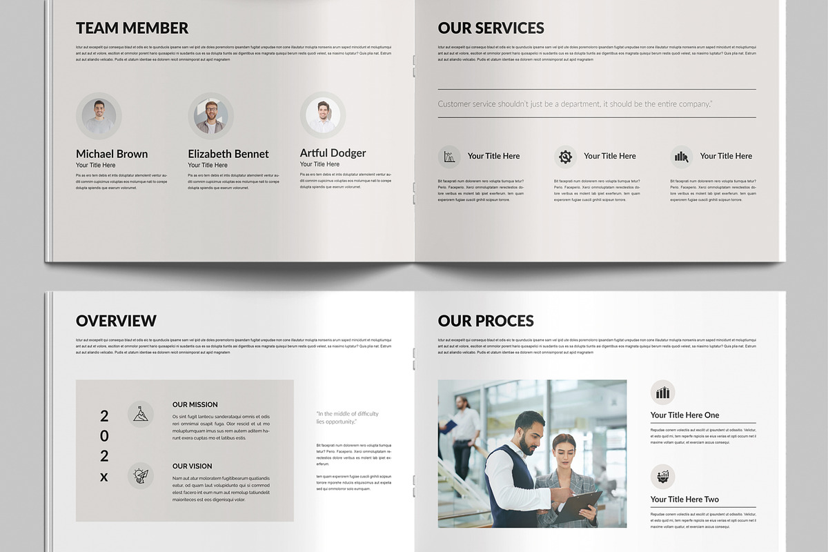 Company Profile Layout Template preview 4