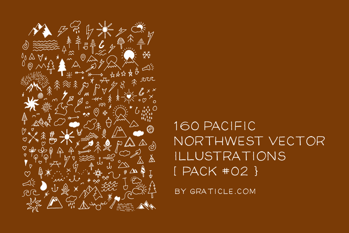 160 PNW Vector Illustrations Pack 02, an Illustration by Graticle (Photo 2 of 2)