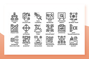 Data Analysis Icons, an Outline Icon by Becris (Thumbnail 3 of 3)
