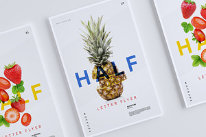 Half Letter Flyer Mockup