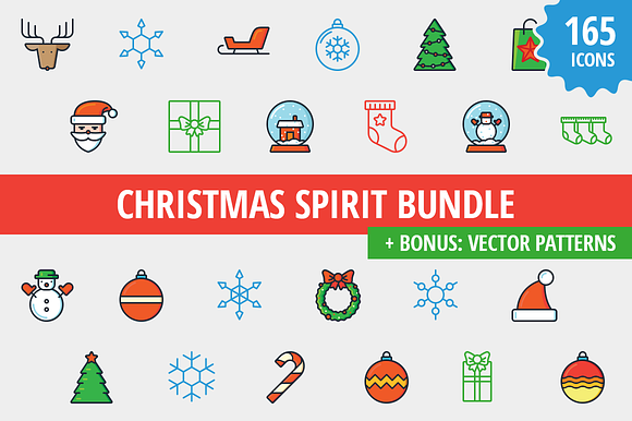 Sale Christmas Spirit 165 Icons