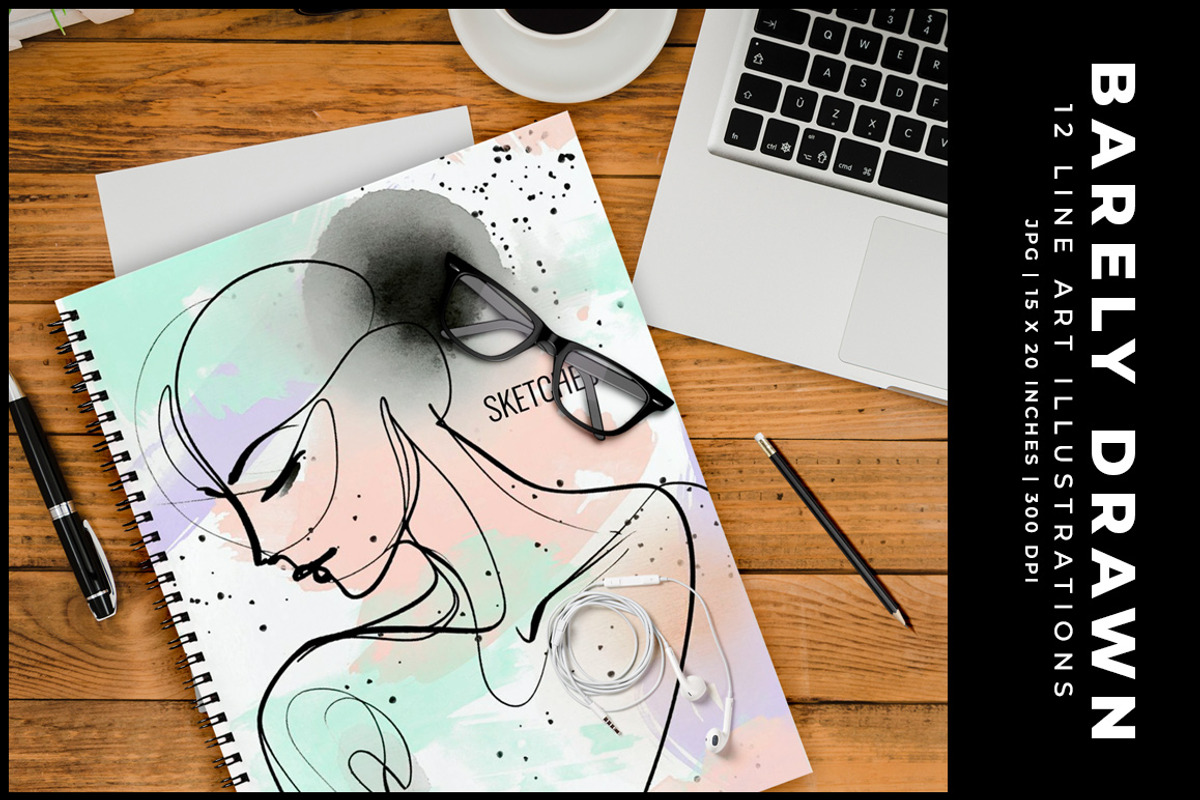 Barely Drawn, a Decorative Illustration by Digital Art Creations (Photo 9 of 9)
