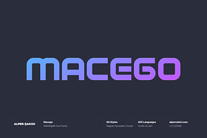 Macego - Geometric Typeface