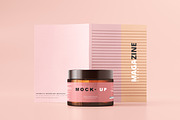 Amber Glass Cosmetic Jar Mockups, a Cups & Container Mockup by pmvch (Thumbnail 25 of 26)