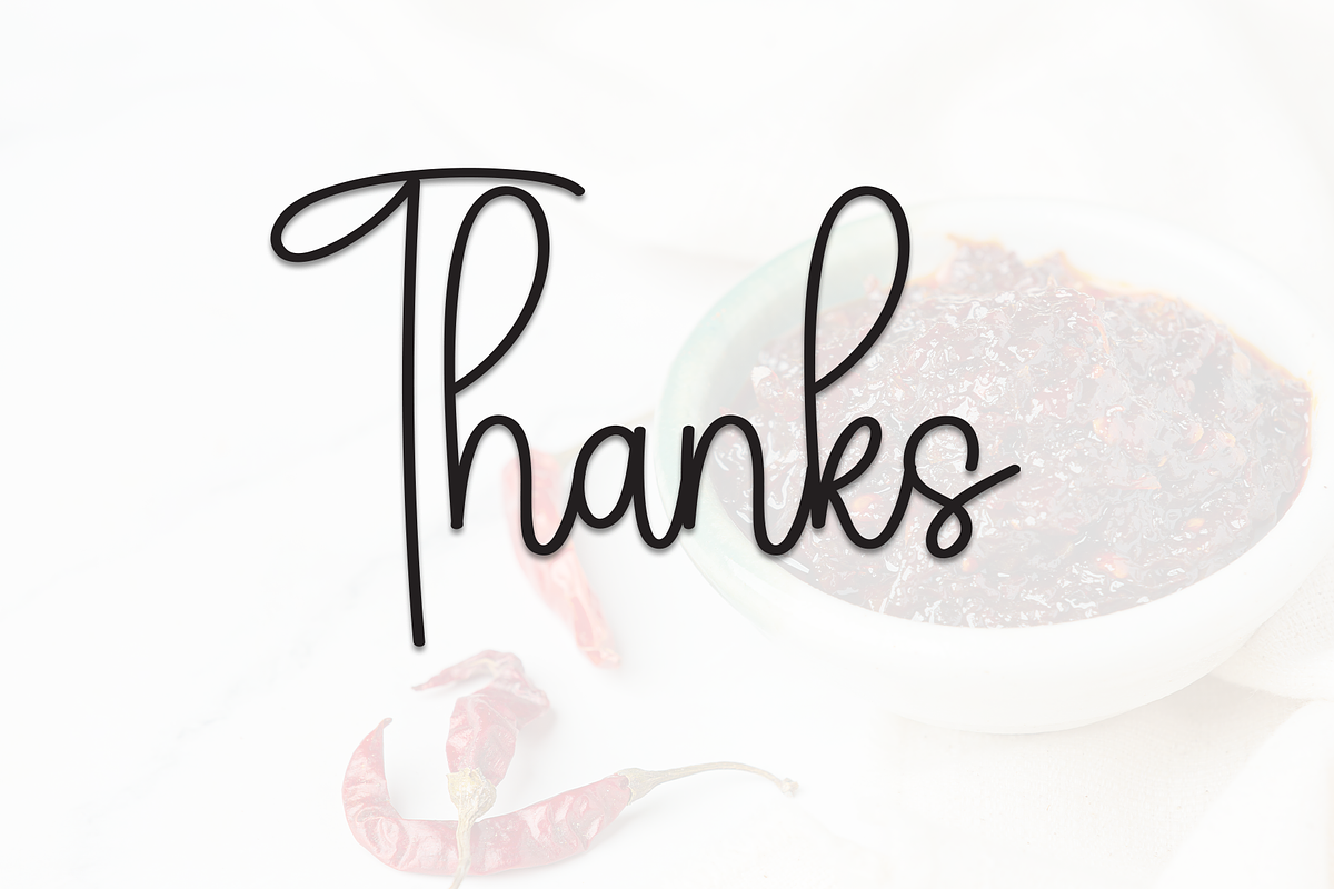 Spicyhot | Script Font, a Handwritten Font by Scratchones (Photo 9 of 9)