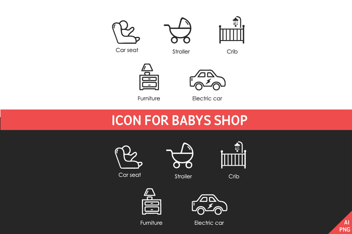 110 Flat icon collection (6 set) preview 3