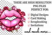 Valentines Day Lips Sublimation Clip, an Illustration by Daily.Designs (Thumbnail 2 of 5)
