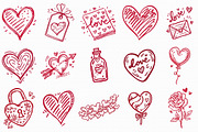 Hand Drawn Valentines Clipart, an Illustration by Libby Wishes (Thumbnail 2 of 4)