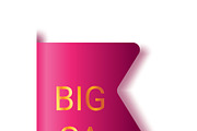 Ribbon sale, price tag vector, an Object Illustration by Things for designers (Thumbnail 3 of 3)