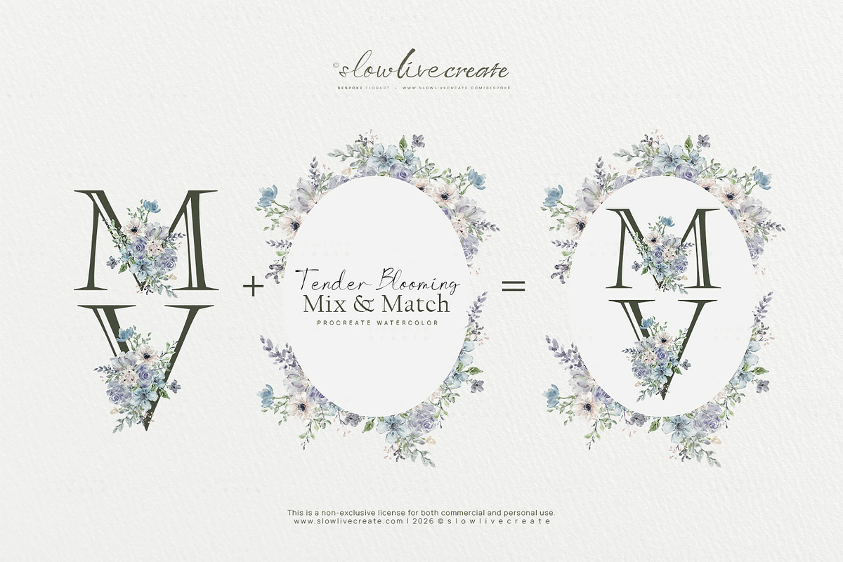 Bloom | Wedding Watercolor Florals, an Invitation Template by slowlivecreate (Photo 3 of 8)