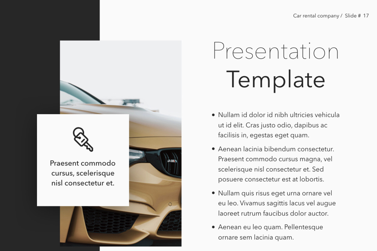 Car Rental PowerPoint Theme, a Presentation Template by Jumsoft